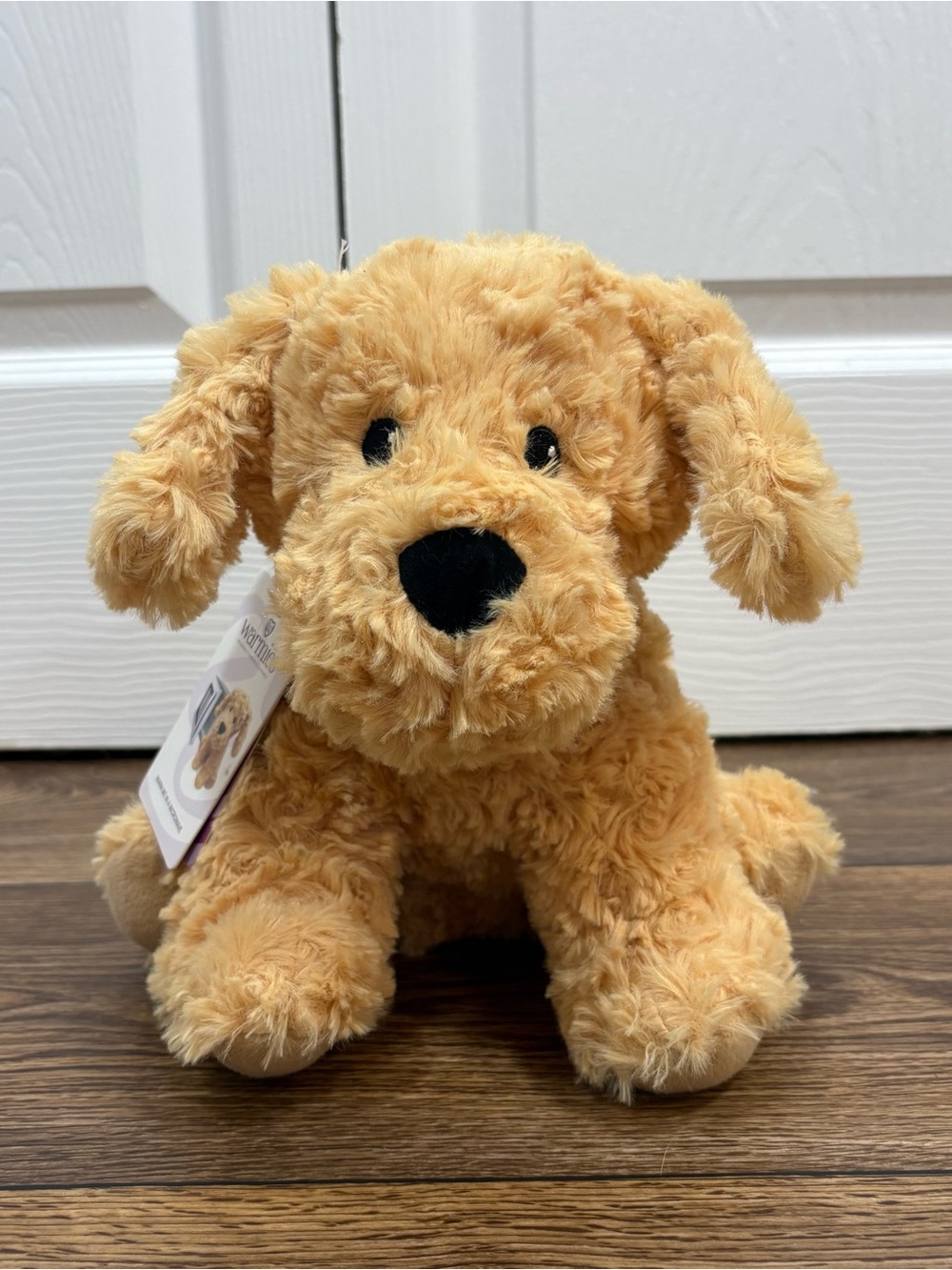 Warmies Puppy Plush Golden Tan Microwaveable Lavender Scented Dog 9”